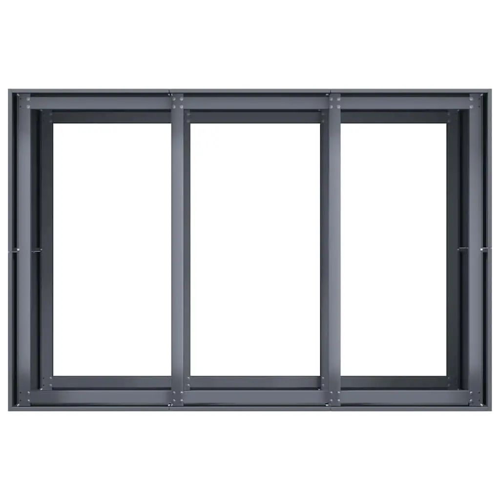 Steel Planter Raised Garden Bed Box Outdoor 120x80x80 cm Anthracite