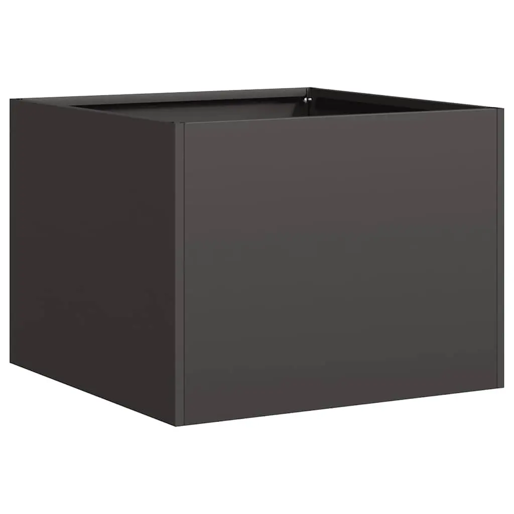 Steel Planter Box Outdoor Raised Garden Bed 40x40x30cm Black