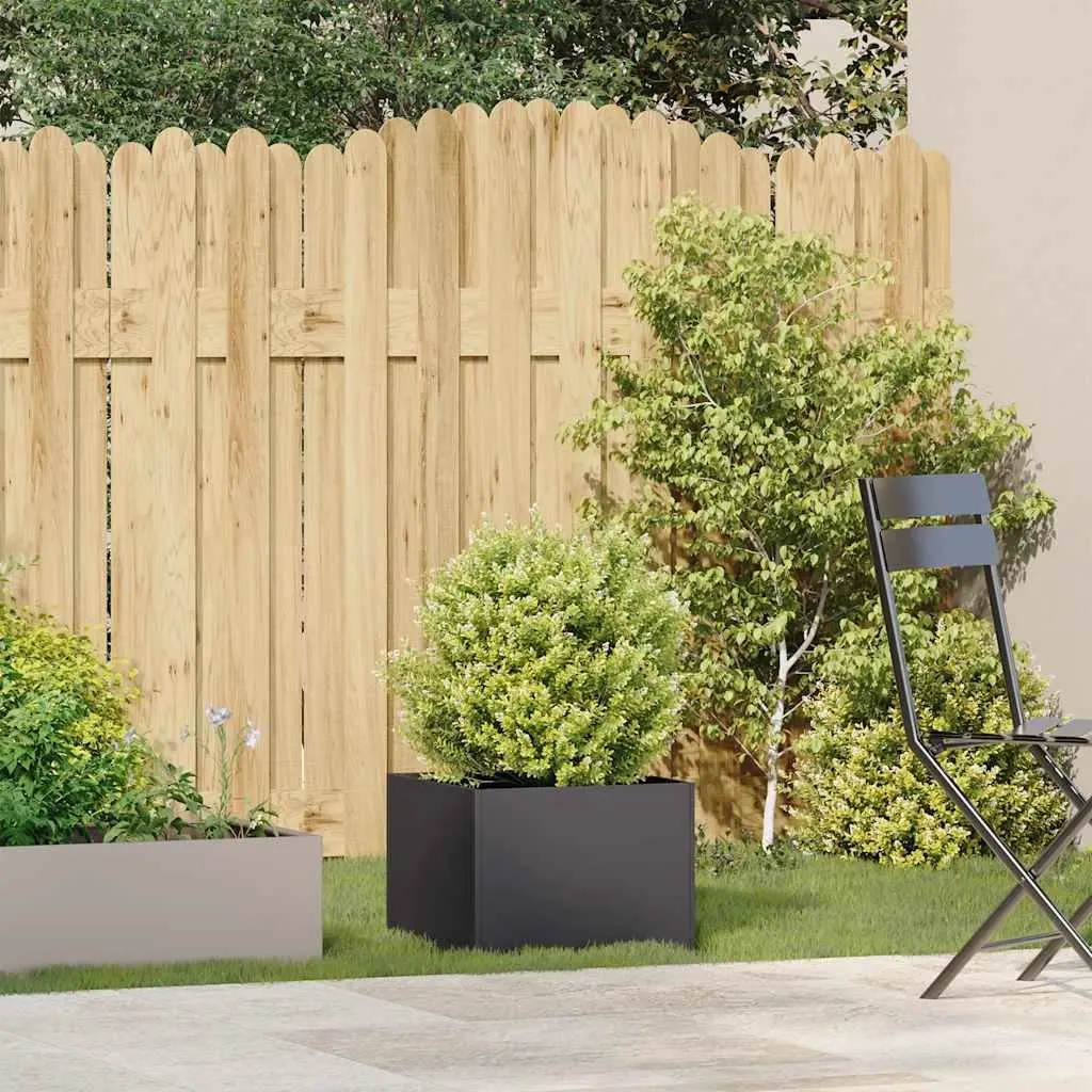 Steel Planter Box Outdoor Raised Garden Bed 40x40x30cm Black