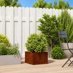 Durable Weathering Steel Planter for Garden Use