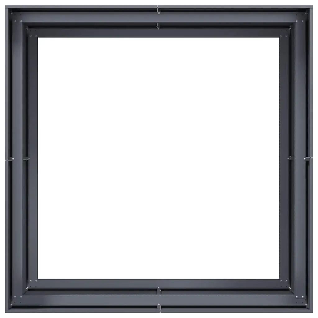 Steel Raised Planter Box for Garden Outdoor Use 100cm x 100cm x 80cm Anthracite