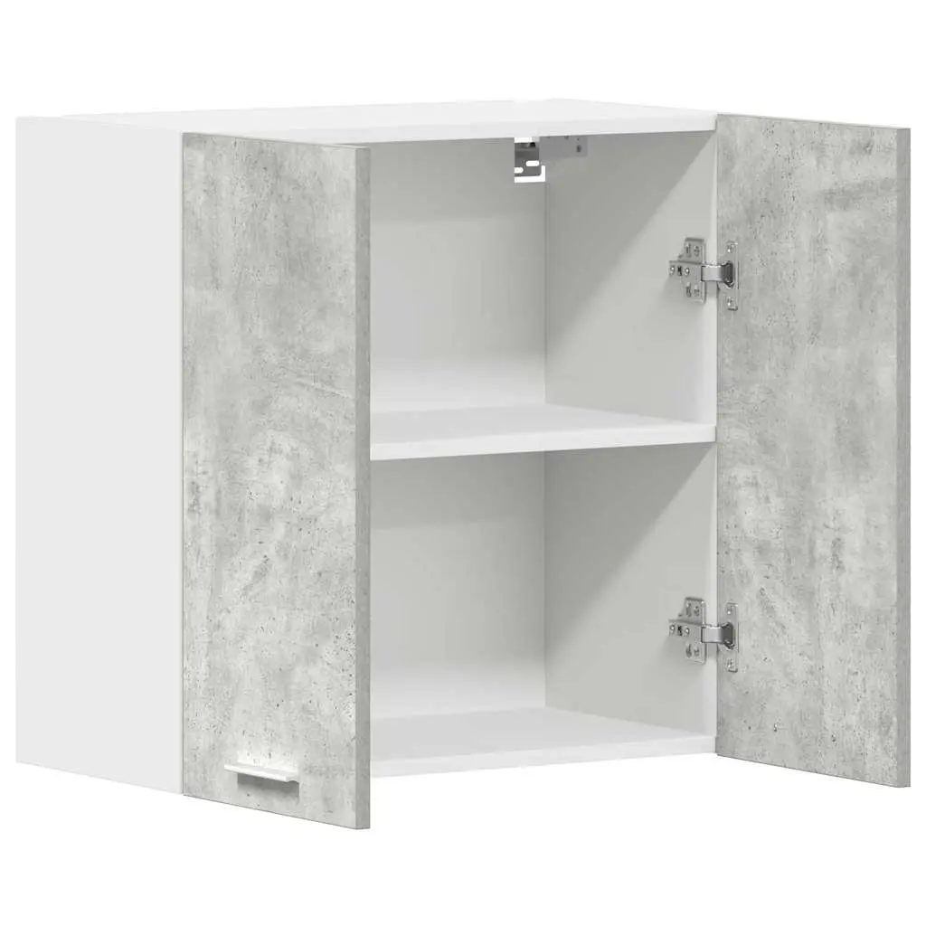 Kitchen Cabinet Storage Unit Grey 60x31x60cm Engineered Wood Wall-Mounted