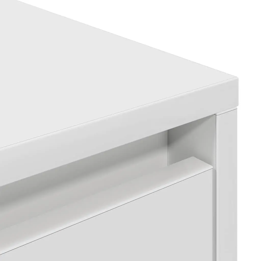 White TV Cabinet with LED Lighting