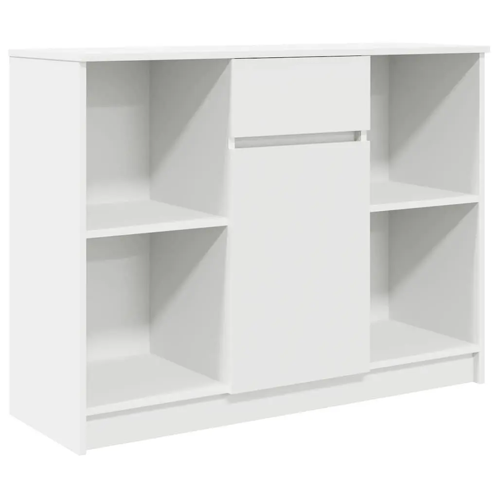 Sideboard Cabinet Storage Drawer 101cm White Engineered Wood Furniture