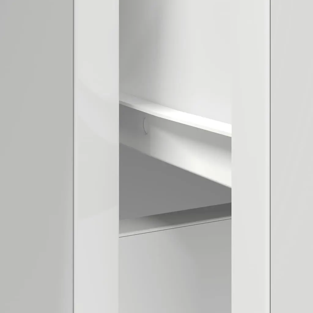Sideboard Cabinet Storage Drawer 101cm White Engineered Wood Furniture