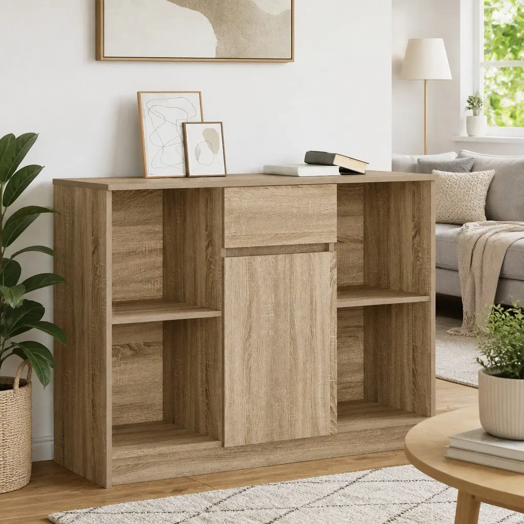 Brown Sideboard Storage Cabinet for Home