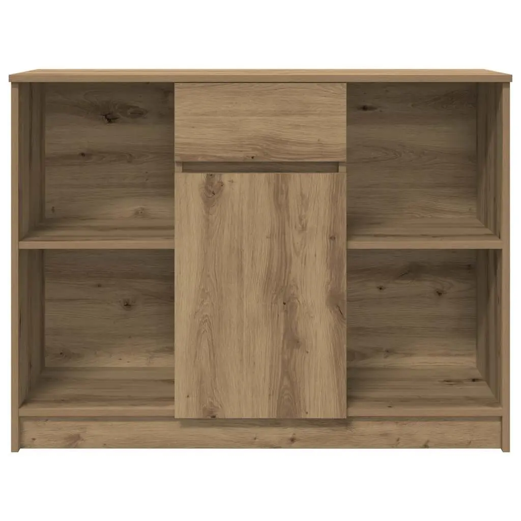 Sideboard Storage Cabinet with Drawer Brown Engineered Wood 101x35x76 cm