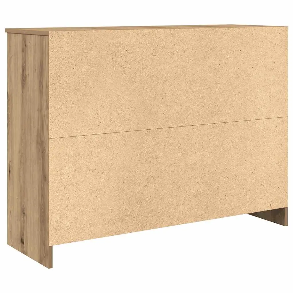 Sideboard Storage Cabinet with Drawer Brown Engineered Wood 101x35x76 cm