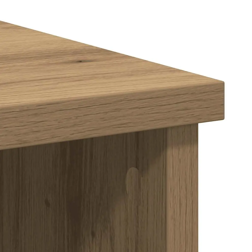 Sideboard Storage Cabinet with Drawer Brown Engineered Wood 101x35x76 cm