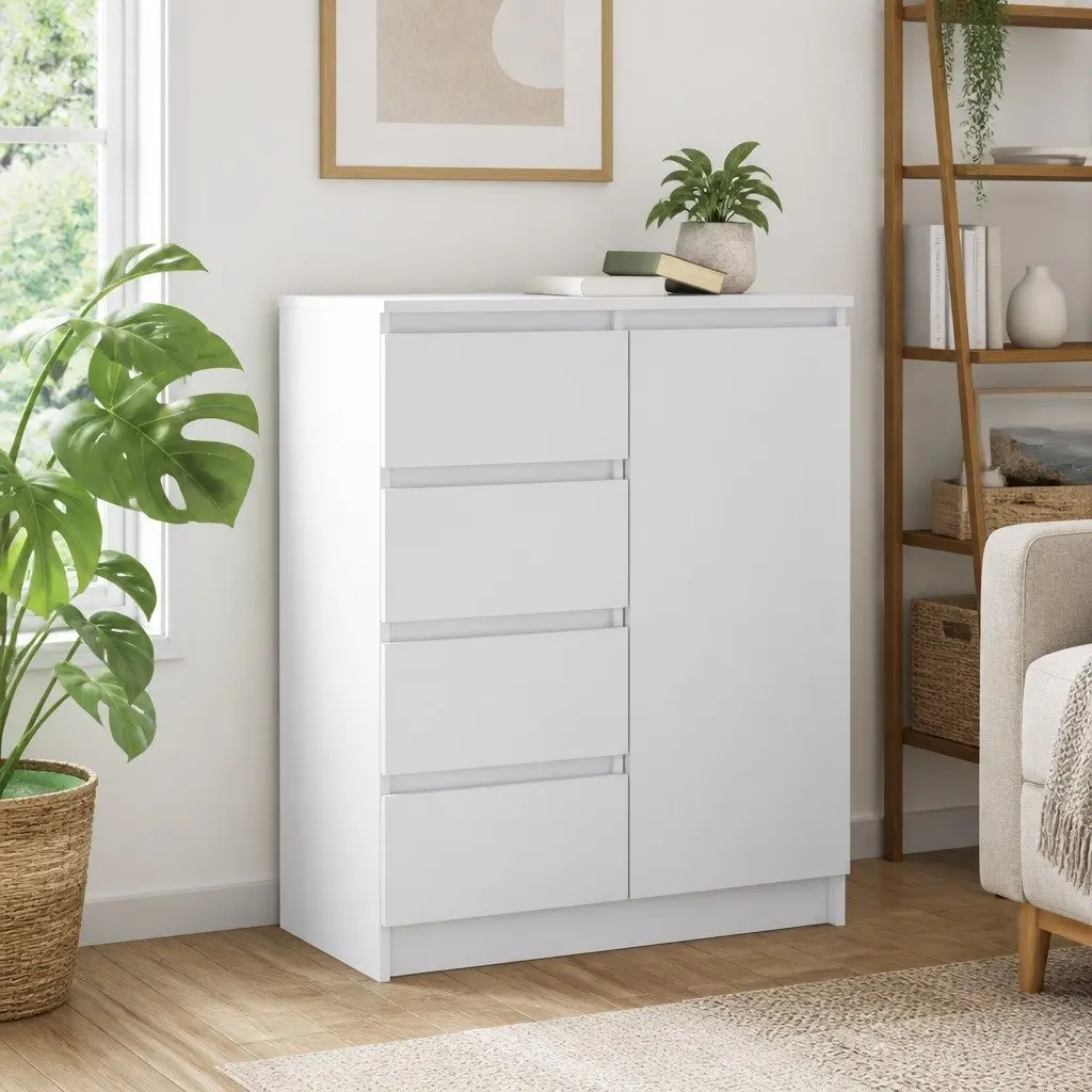 White Sideboard for Organised Living Spaces