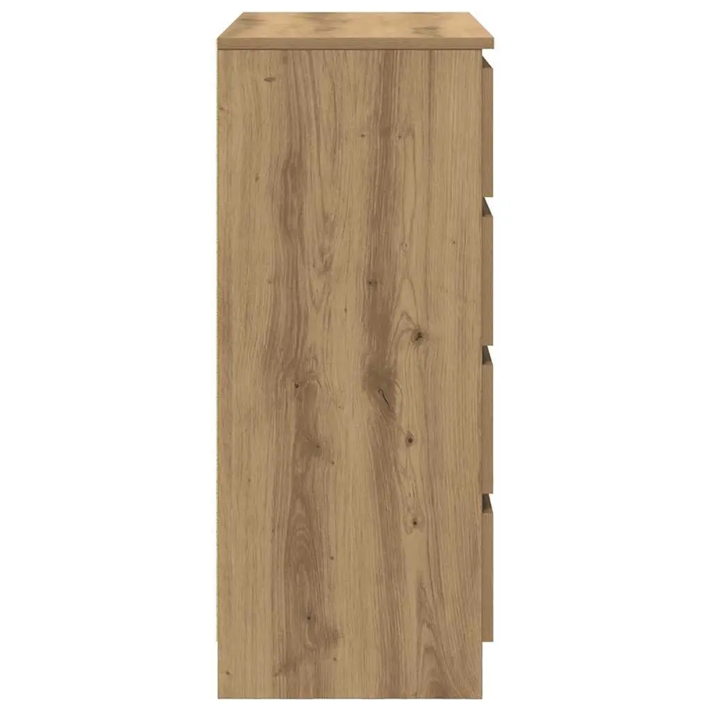 Sideboard Storage Cabinet Engineered Wood Brown 71W x 35D x 84H cm