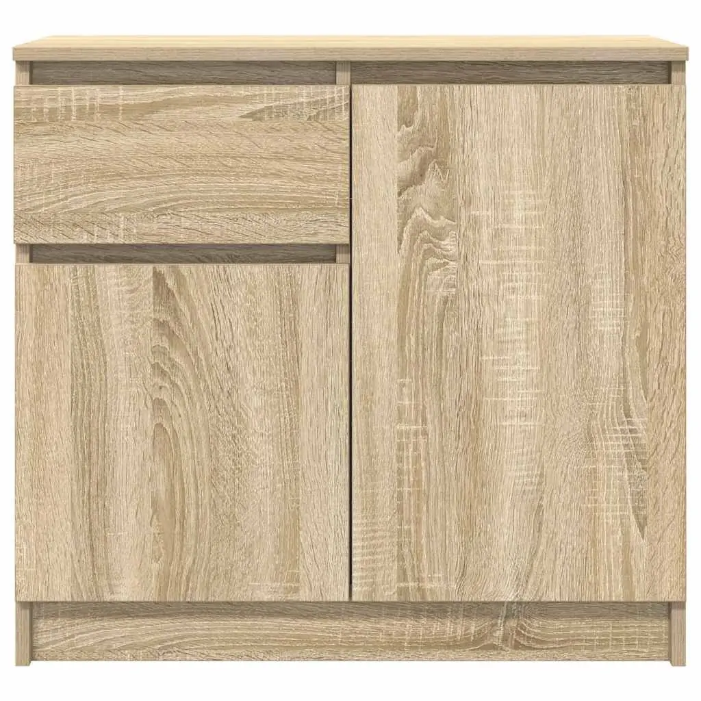 Sideboard Storage Cabinet Engineered Wood Brown 71x35x65cm