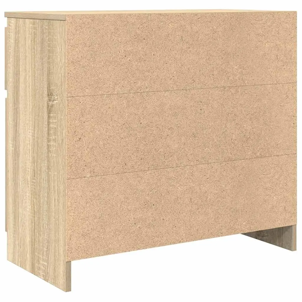 Sideboard Storage Cabinet Engineered Wood Brown 71x35x65cm
