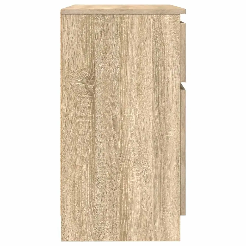 Sideboard Storage Cabinet Engineered Wood Brown 71x35x65cm