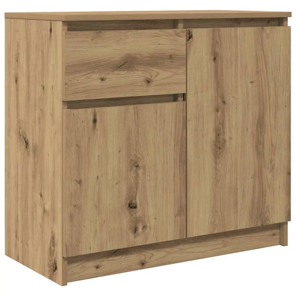 Sideboard Storage Cabinet with Drawer 71x35x65cm Brown Engineered Wood
