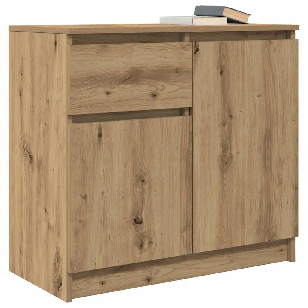 Sideboard Storage Cabinet with Drawer 71x35x65cm Brown Engineered Wood