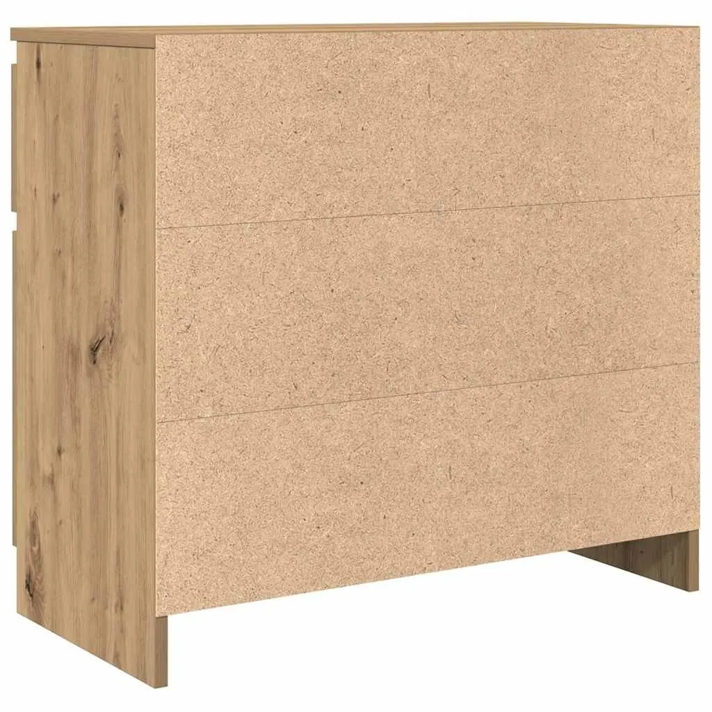 Sideboard Storage Cabinet with Drawer 71x35x65cm Brown Engineered Wood