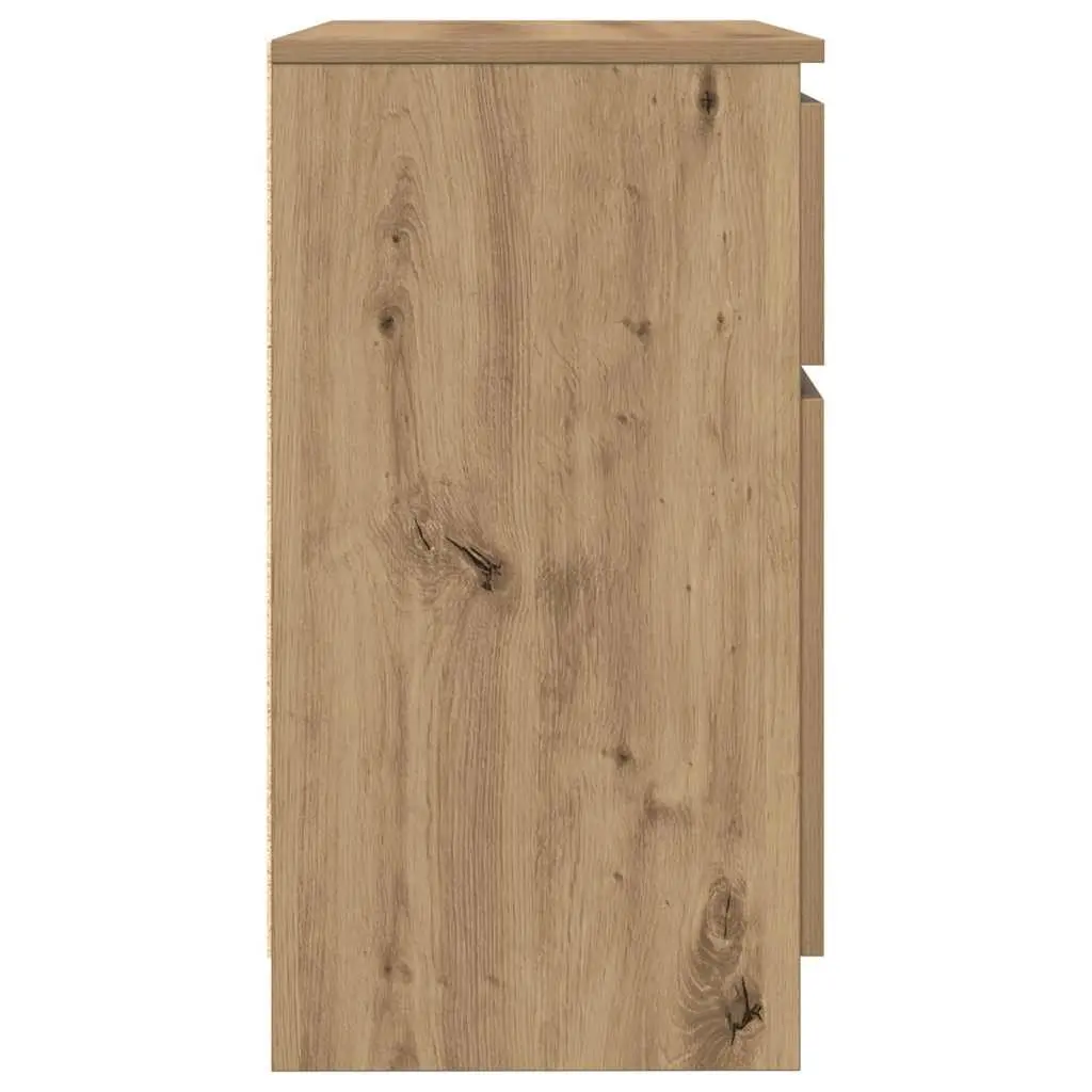Sideboard Storage Cabinet with Drawer 71x35x65cm Brown Engineered Wood