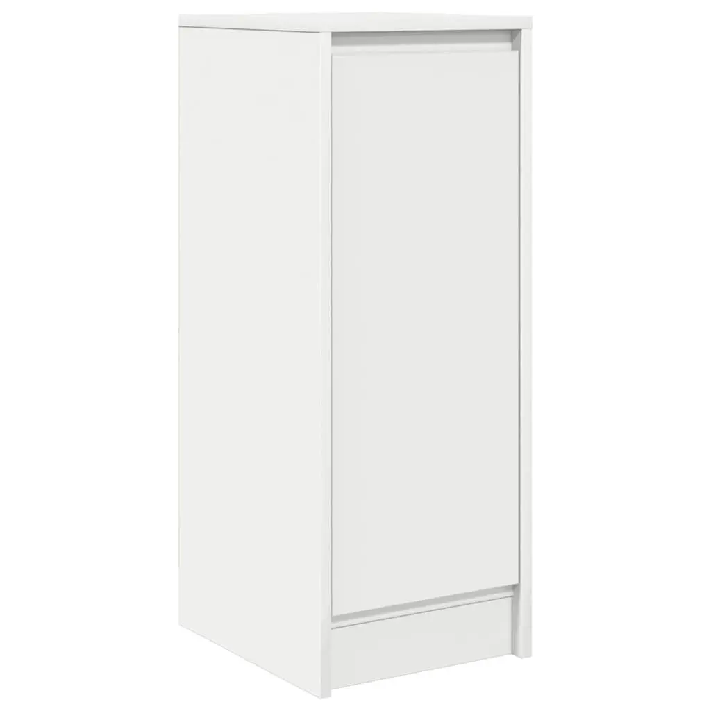 Sideboard White Storage Cabinet Engineered Wood Buffet with Door Cupboard