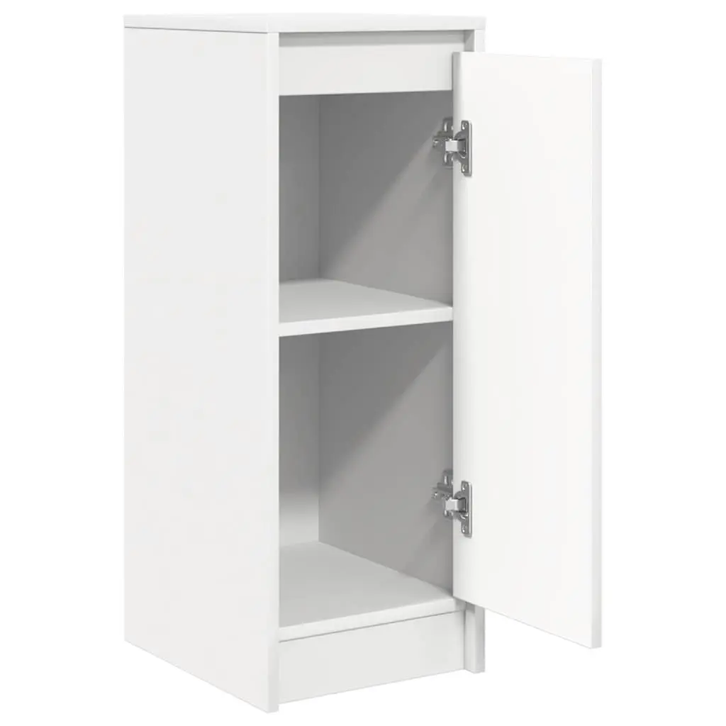 Sideboard White Storage Cabinet Engineered Wood Buffet with Door Cupboard