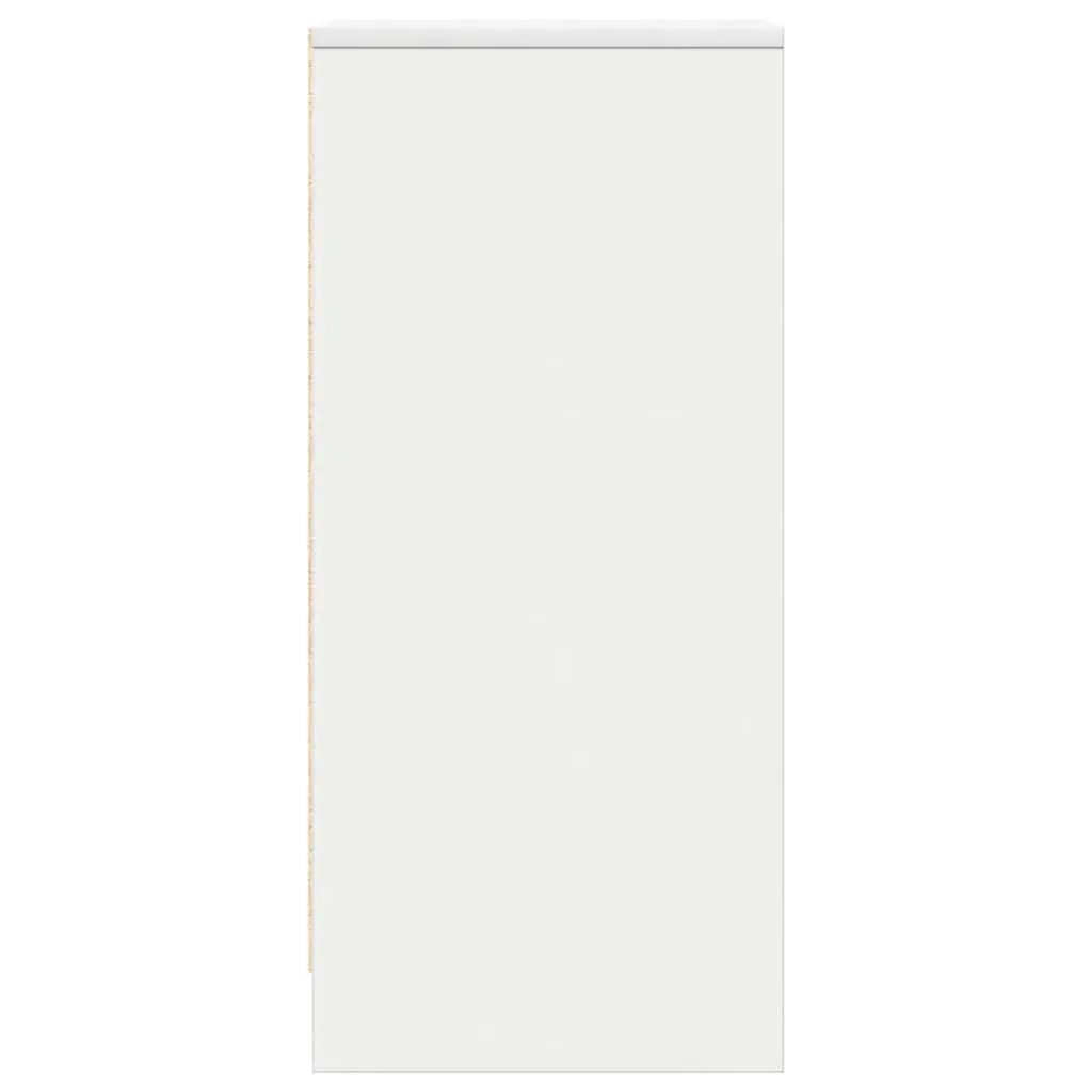 Sideboard White Storage Cabinet Engineered Wood Buffet with Door Cupboard