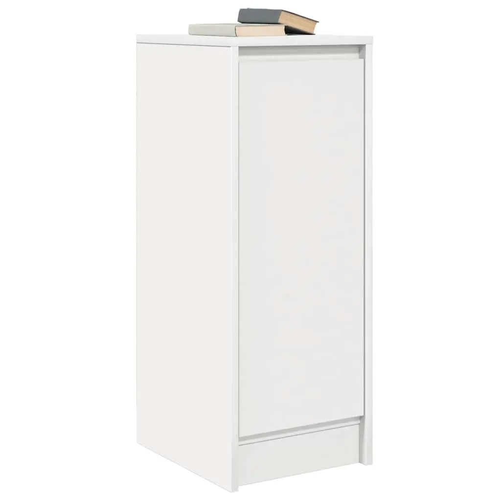 Sideboard White Storage Cabinet Engineered Wood Buffet with Door Cupboard