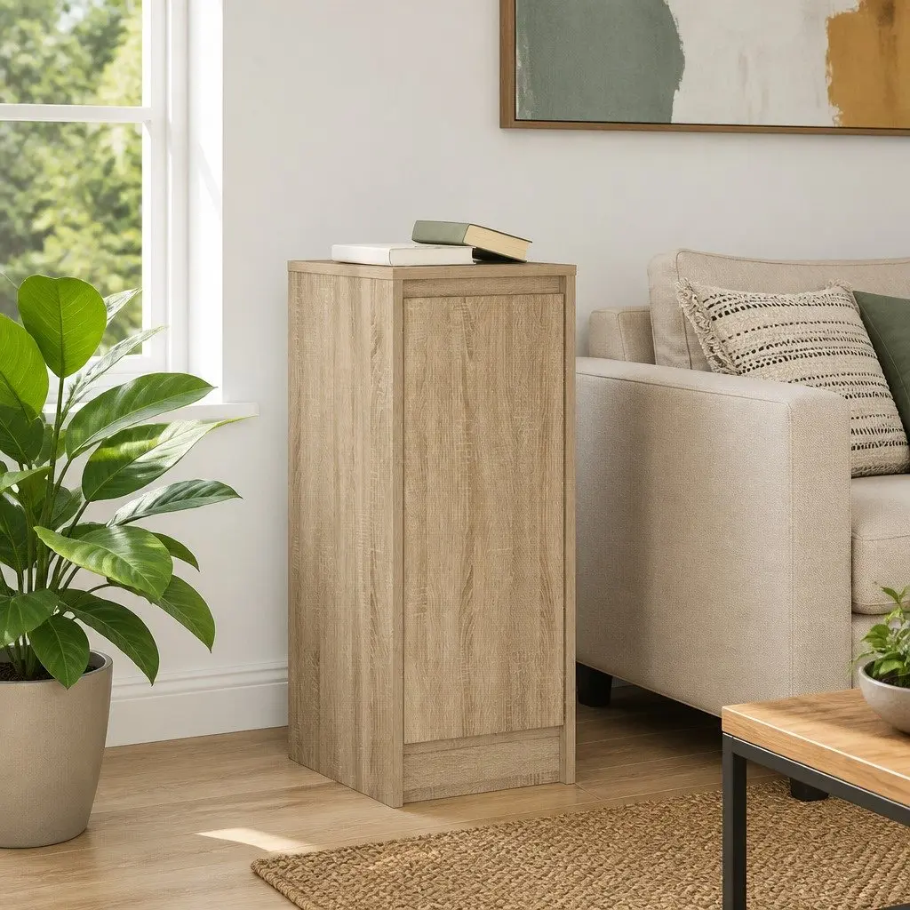 Sideboard Storage Cabinet Brown Engineered Wood 29.5 x 34 x 76 cm