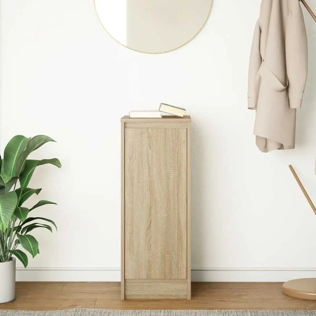 Sideboard Storage Cabinet Brown Engineered Wood 29.5 x 34 x 76 cm