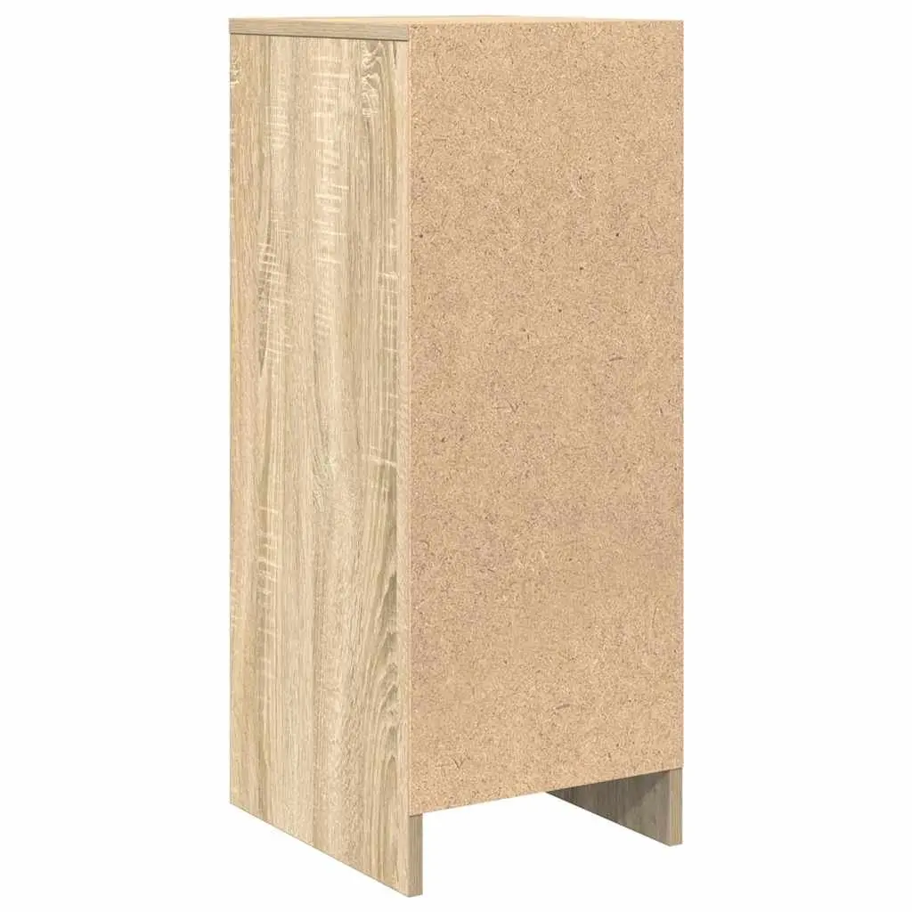 Sideboard Storage Cabinet Brown Engineered Wood 29.5 x 34 x 76 cm