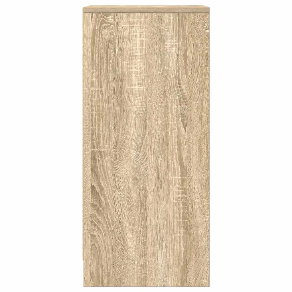 Sideboard Storage Cabinet Brown Engineered Wood 29.5 x 34 x 76 cm