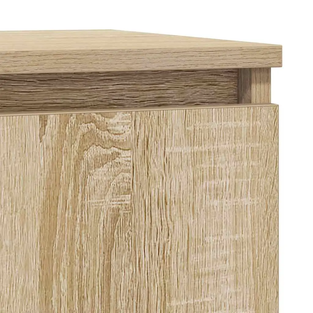 Sideboard Storage Cabinet Brown Engineered Wood 29.5 x 34 x 76 cm