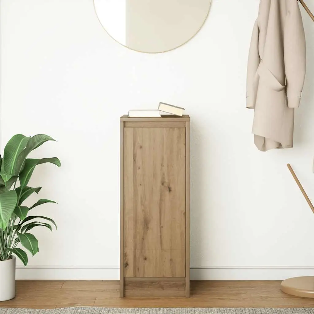 Sideboard Storage Cabinet Brown Engineered Wood Buffet Organiser 29.5 x 34 x 76 cm