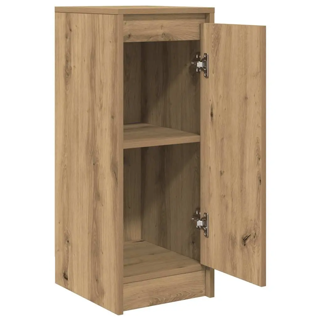 Sideboard Storage Cabinet Brown Engineered Wood Buffet Organiser 29.5 x 34 x 76 cm