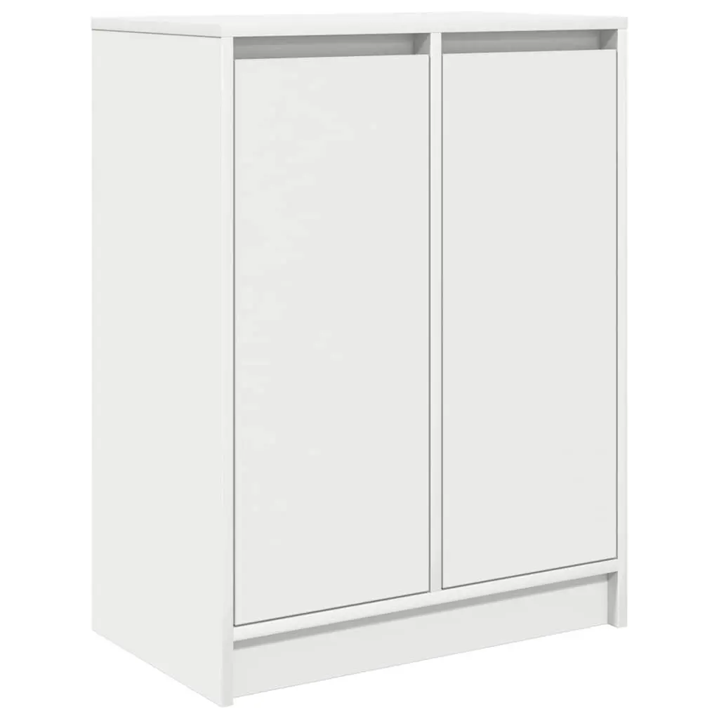 Sideboard Storage Cabinet White Engineered Wood Buffet Cupboard Bedroom Entryway