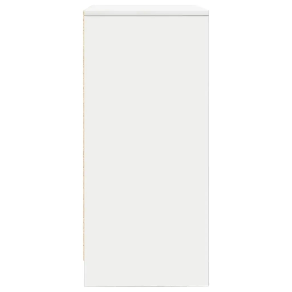 Sideboard Storage Cabinet White Engineered Wood Buffet Cupboard Bedroom Entryway