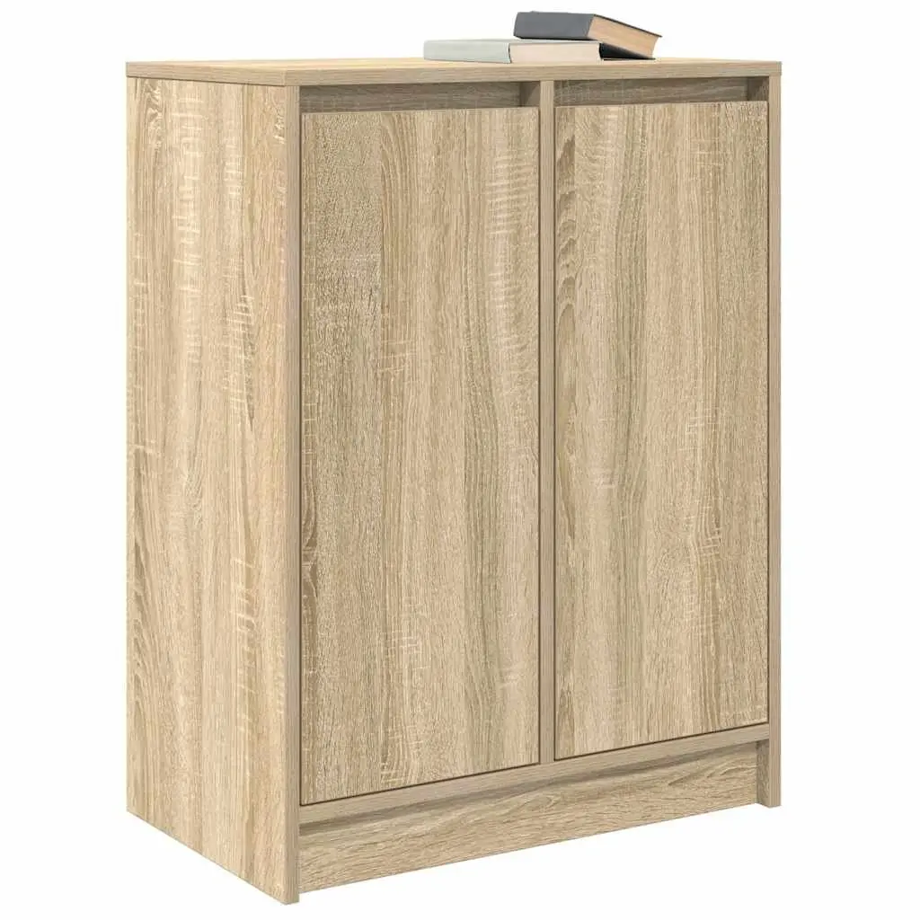 Sideboard Storage Cabinet Engineered Wood Brown Furniture Organiser Buffet