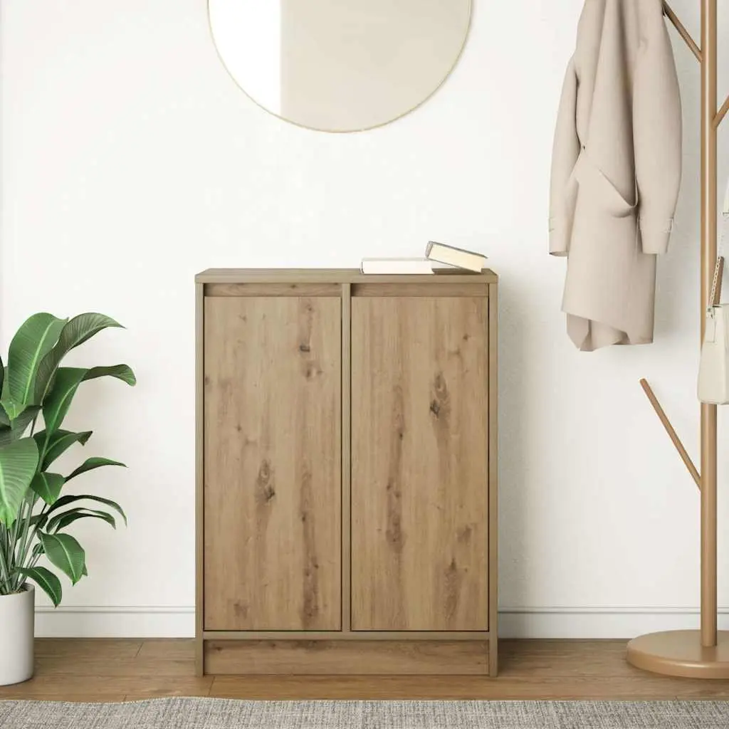 Brown Sideboard with Enclosed Storage