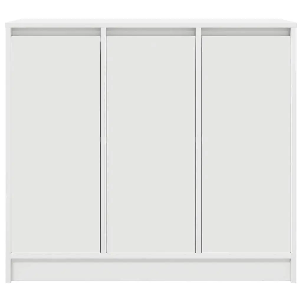 Sideboard Cabinet Storage 85x34x76cm White Engineered Wood