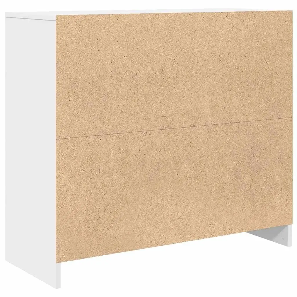 Sideboard Cabinet Storage 85x34x76cm White Engineered Wood
