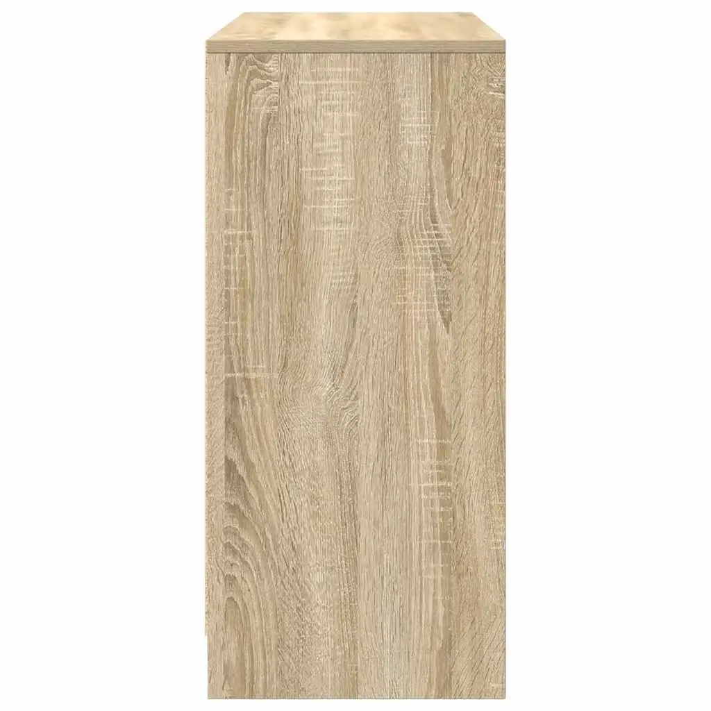 Sideboard Sonoma Oak 85x34x76 cm Storage Cabinet Engineered Wood Buffet