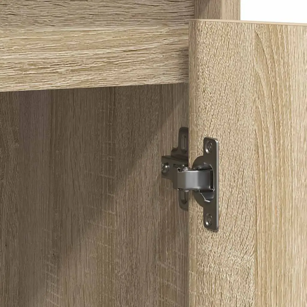 Sideboard Sonoma Oak 85x34x76 cm Storage Cabinet Engineered Wood Buffet