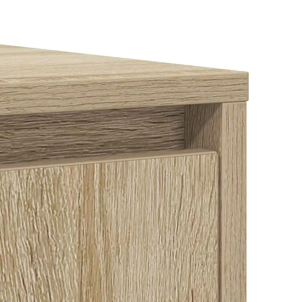 Sideboard Sonoma Oak 85x34x76 cm Storage Cabinet Engineered Wood Buffet