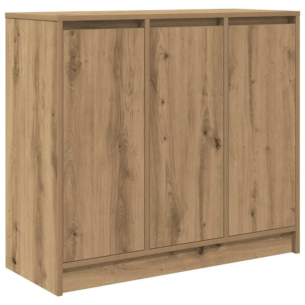 Sideboard Buffet Cabinet Storage Artisan Oak Brown Engineered Wood 85x34x76cm