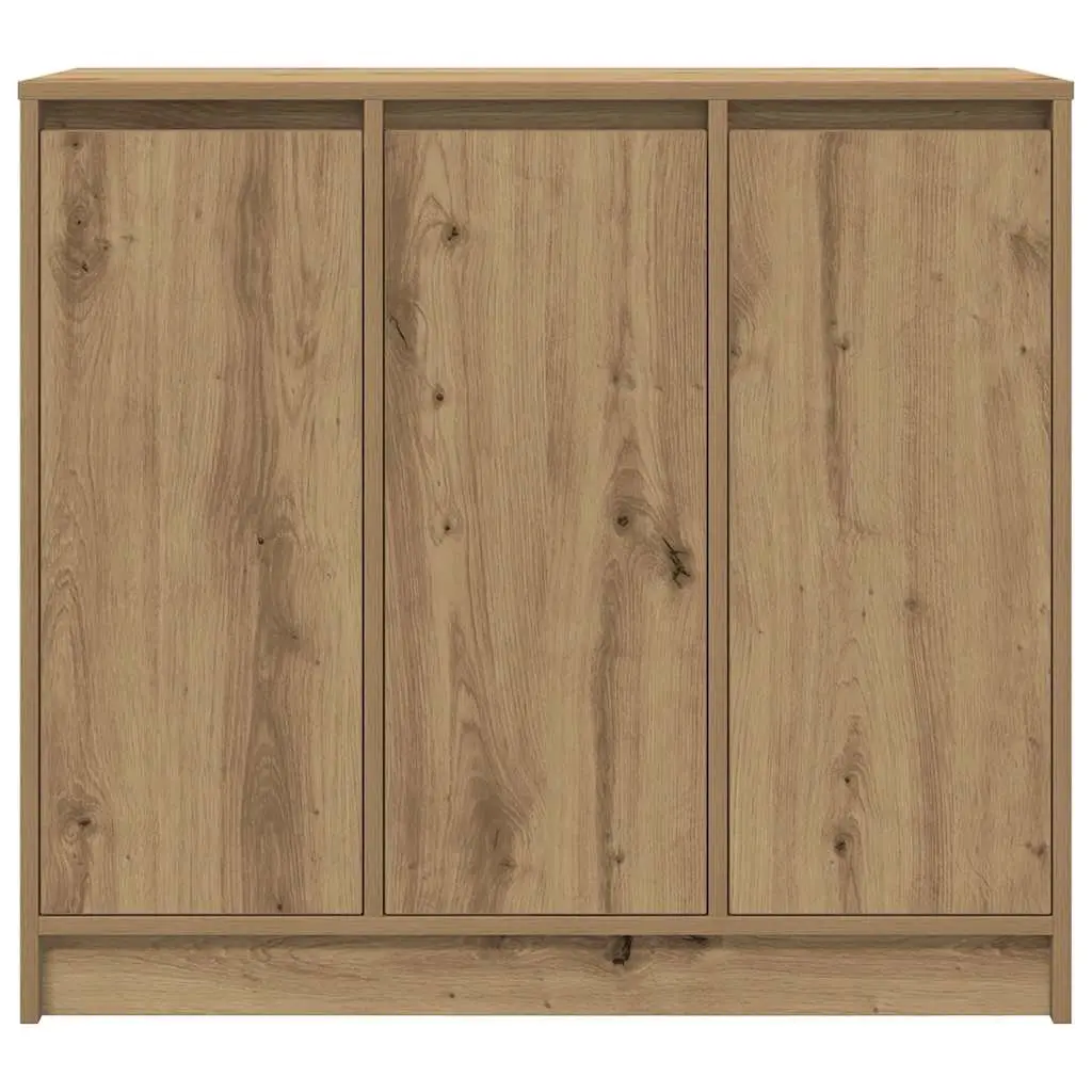 Sideboard Buffet Cabinet Storage Artisan Oak Brown Engineered Wood 85x34x76cm