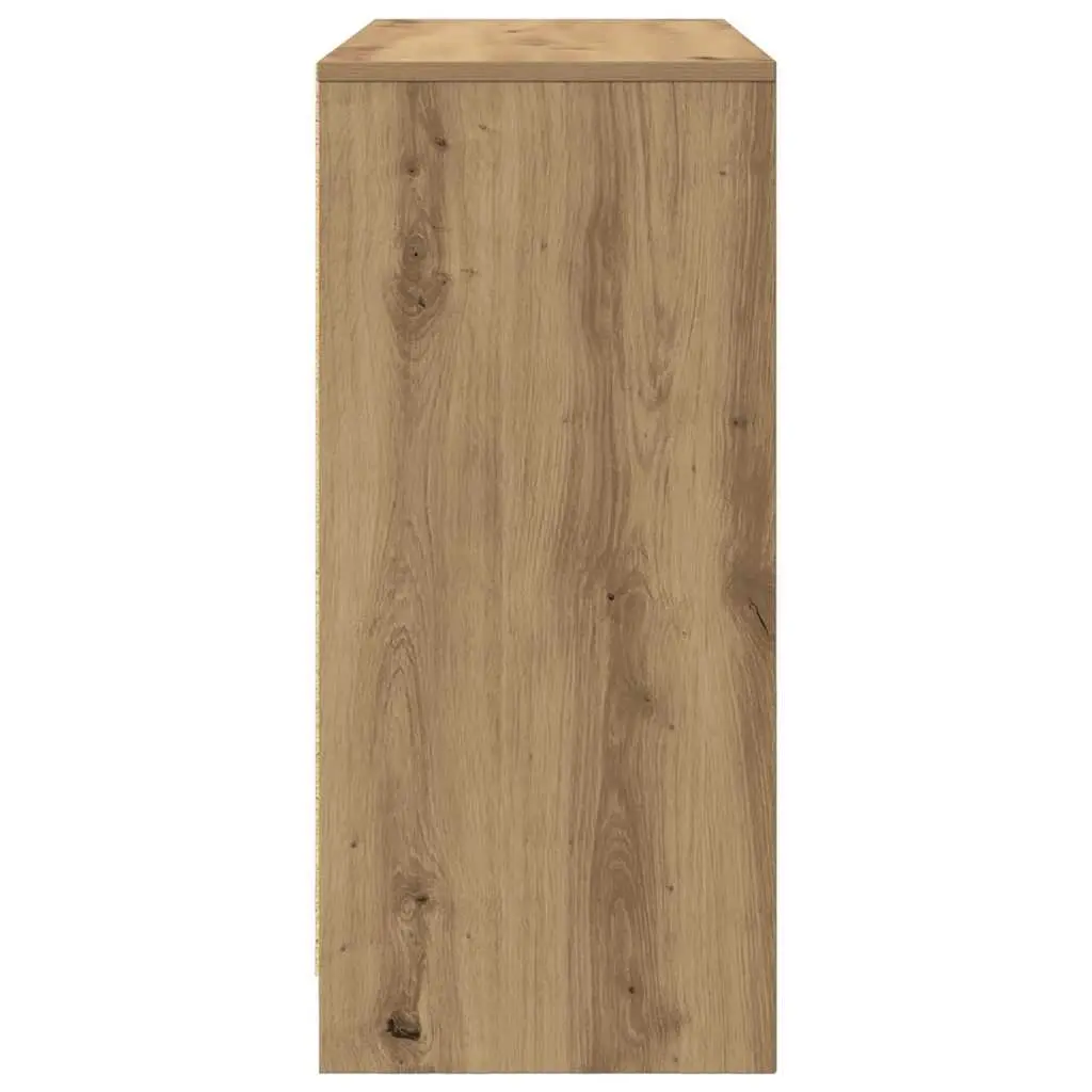 Sideboard Buffet Cabinet Storage Artisan Oak Brown Engineered Wood 85x34x76cm