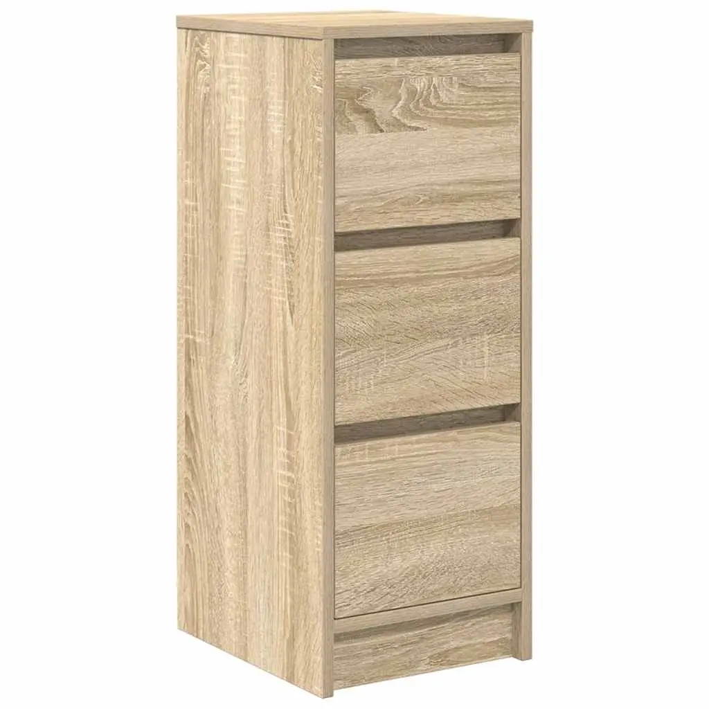 Sideboard Sonoma Oak 29.5x34x76 cm Storage Cabinet Buffet Engineered Wood Brown