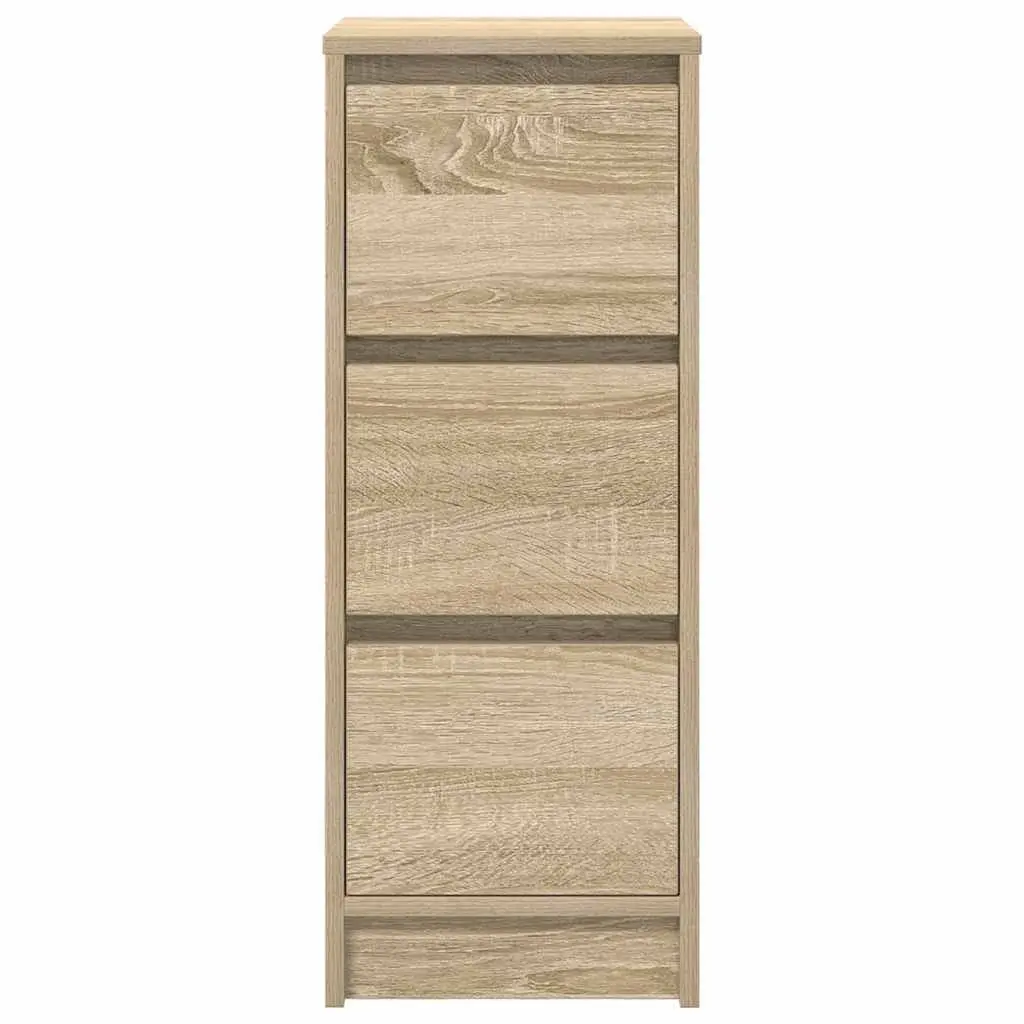 Sideboard Sonoma Oak 29.5x34x76 cm Storage Cabinet Buffet Engineered Wood Brown