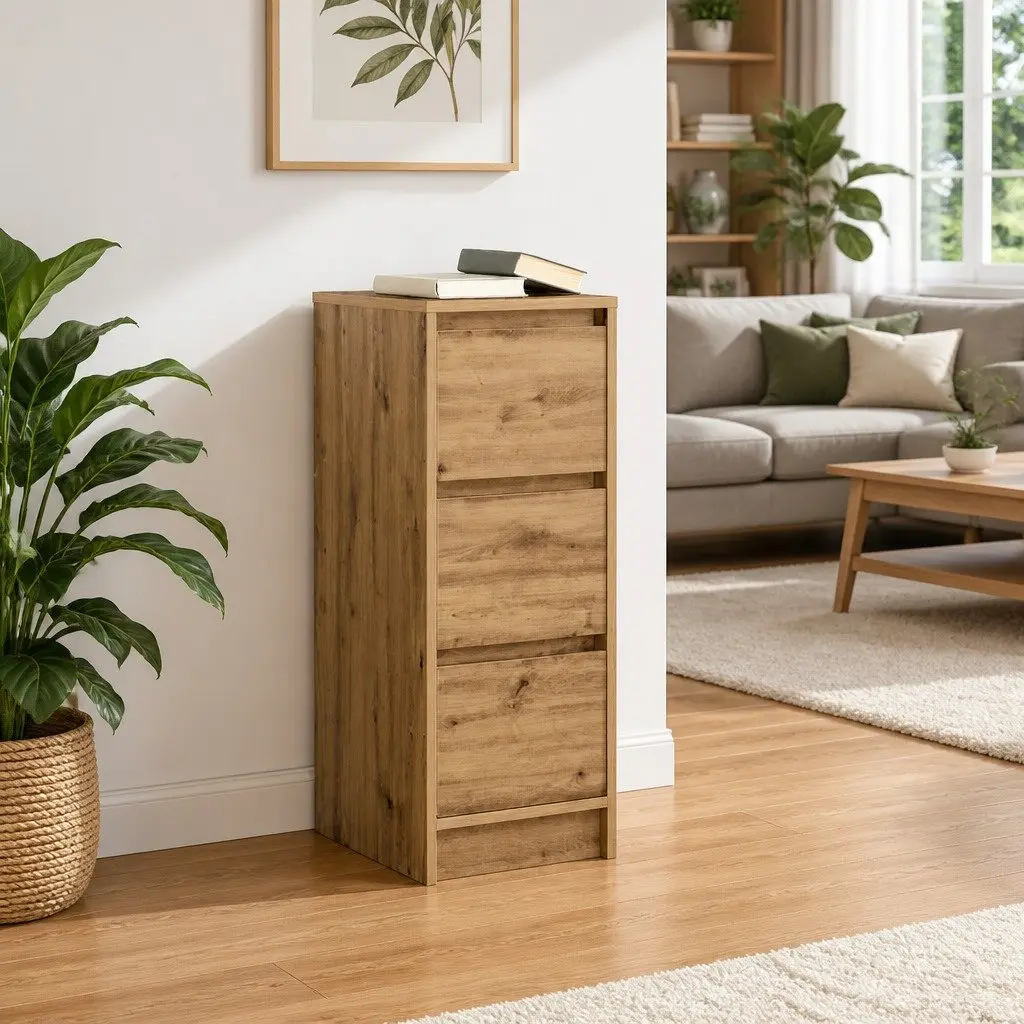 Sideboard Storage Cabinet Buffet Engineered Wood Brown 29.5 x 34 x 76 cm Dining Room Furniture