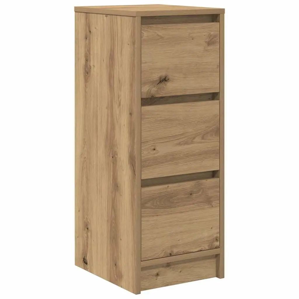 Sideboard Storage Cabinet Buffet Engineered Wood Brown 29.5 x 34 x 76 cm Dining Room Furniture