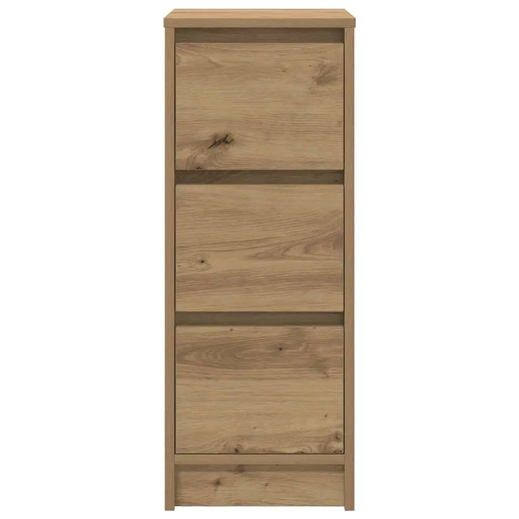 Sideboard Storage Cabinet Buffet Engineered Wood Brown 29.5 x 34 x 76 cm Dining Room Furniture